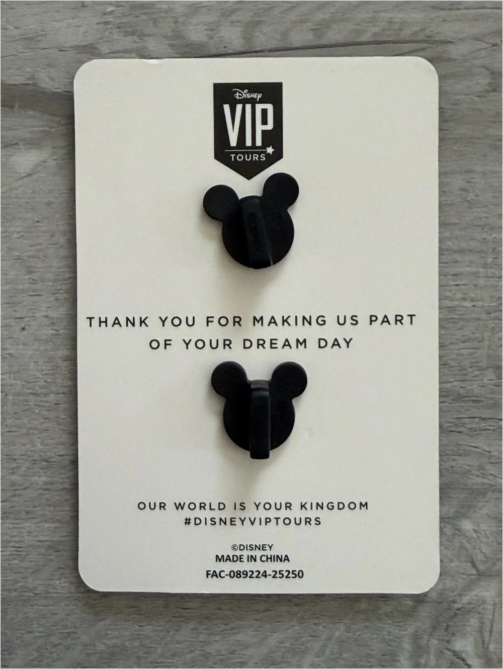 Disney World VIP Tours Exclusive Private Tour Plaid Mickey Hat Pin